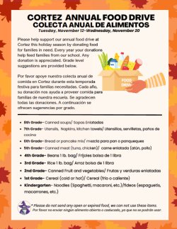 Annual Food Drive Flyer